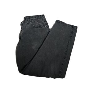 Wrangler 97601CB Mens 36x32 Black Relaxed Fit Jeans 100% Cotton. 025